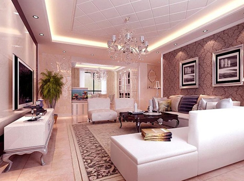 打造客廳靚麗風(fēng)景線 沙發(fā)背景墻壁紙這樣選