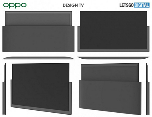 OPPO升降屏智能電視新設(shè)計(jì)專利曝光