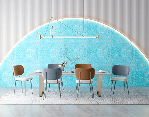 藝術(shù)涂料將光與彩變幻交織，撐起家的顏值