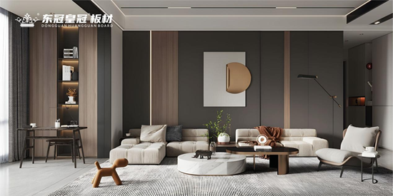 高端板材選東冠皇冠板材丨大師級(jí)工藝設(shè)計(jì)，打造奢感美學(xué)空間